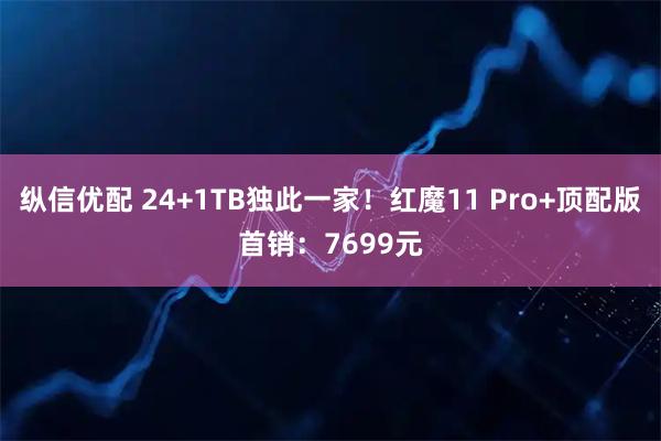 纵信优配 24+1TB独此一家！红魔11 Pro+顶配版首销：7699元